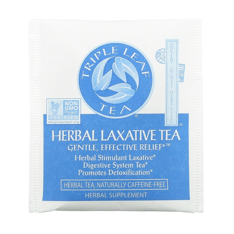 Triple Leaf Tea, Травяное слабительное, 20 пакетиков, 1.4 унций (40 г)