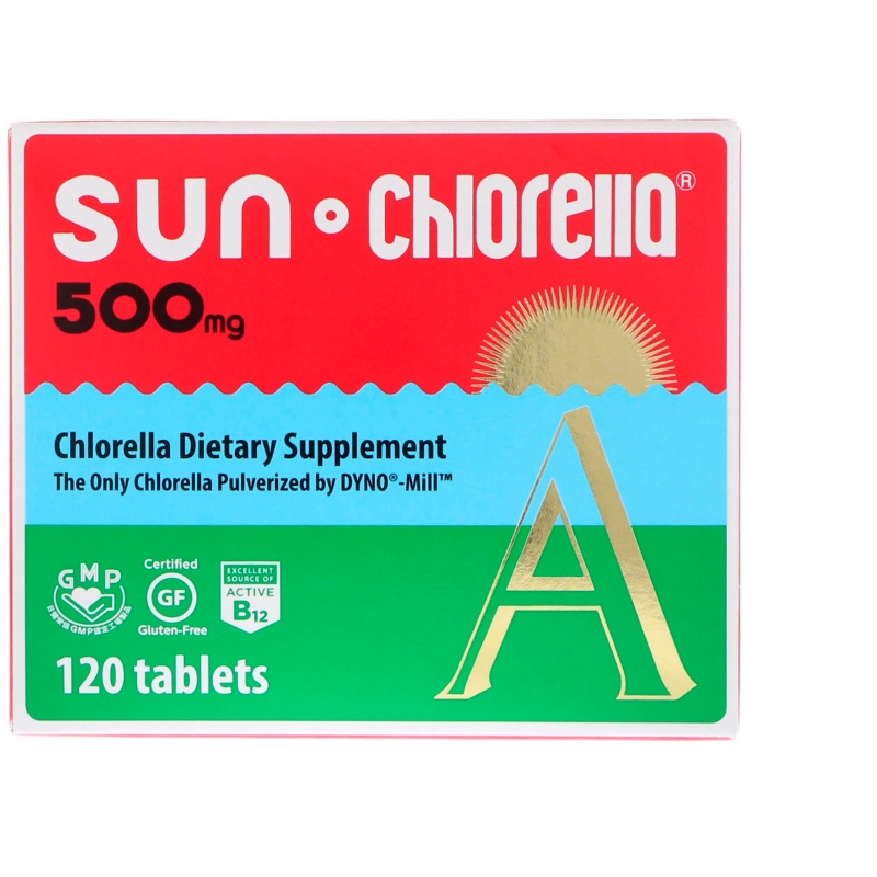 Sun Chlorella, Sun Chlorella A, 500 мг, 120 таблеток