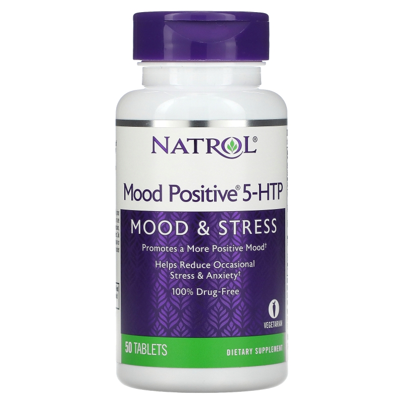 Natrol, Mood Positive 5-HTP, 50 таблеток