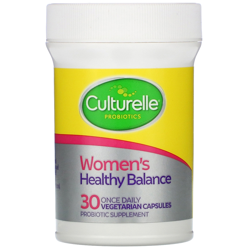 Culturelle, Probiotics, Digestive Health, Women's Healthy Balance, 30 Once Daily Vegetarian Capsules