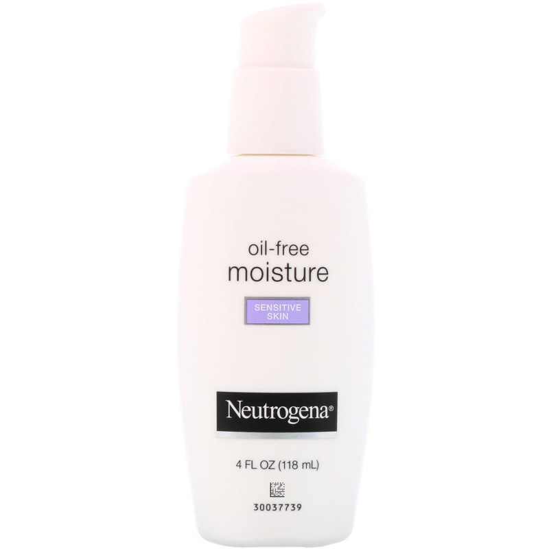 Neutrogena, Oil Free Moisture, Ultra-Gentle Facial Moisturizer, Sensitive Skin, 4 fl oz (118 ml)