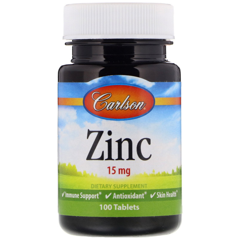 Carlson Labs, Zinc, 15 mg , 100 Tablets