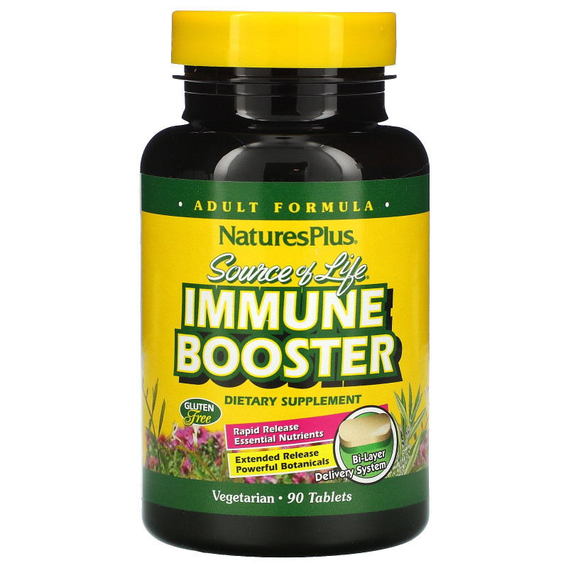 Nature's Plus, Source of Life, усилитель иммунитета, 90 таблеток