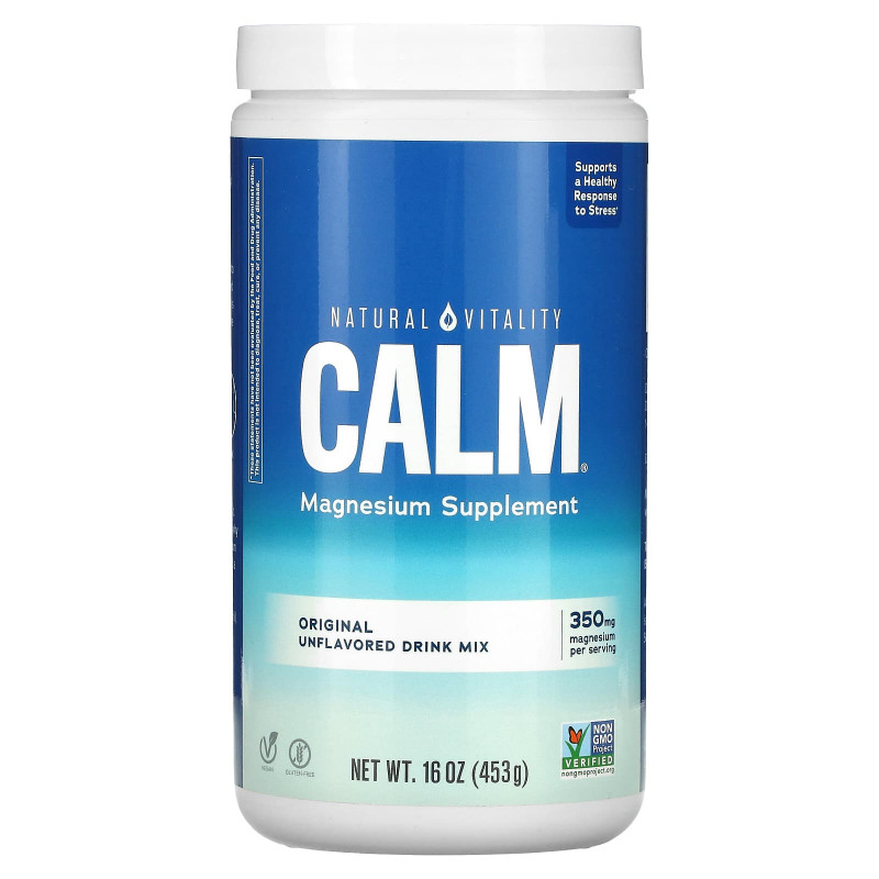 Natural Vitality Natural Calm Напиток анти-стресс Натуральный (Без вкуса) 16 oz (453 г)