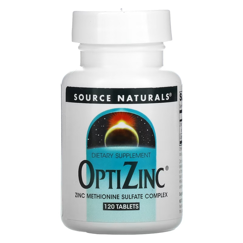 Source Naturals, OptiZinc, 120 Tablets