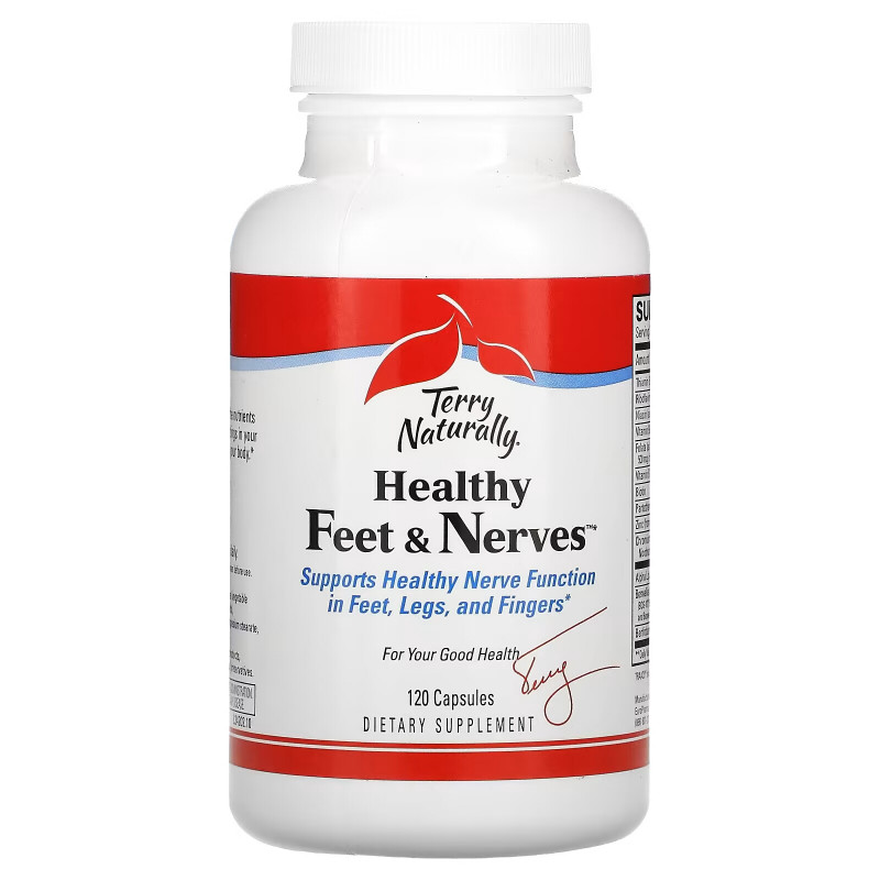 Terry Naturally Terry Naturally Healthy Feet & Nerves здоровые ноги и нервы 120 капсул