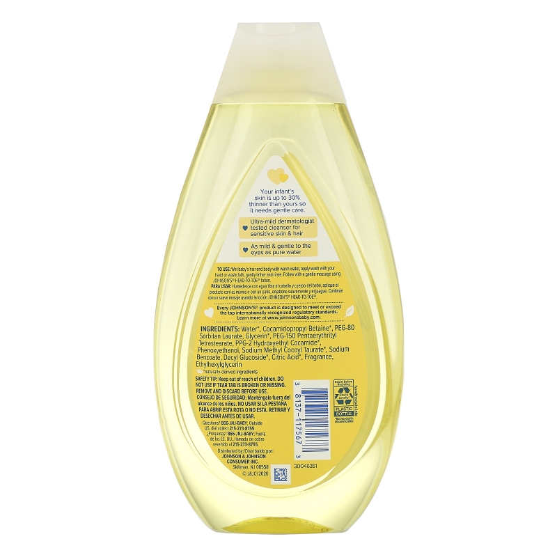 Johnson's, Head-To-Toe, Wash & Shampoo, 16.9 fl oz (500 ml)