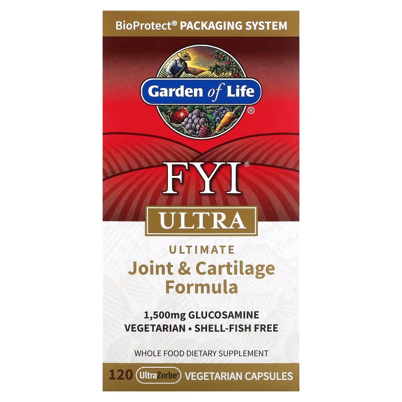 Garden of Life FYI Ultra формула для суставов и хрящей 120 быстроусвояемых капсул в растительной оболочке