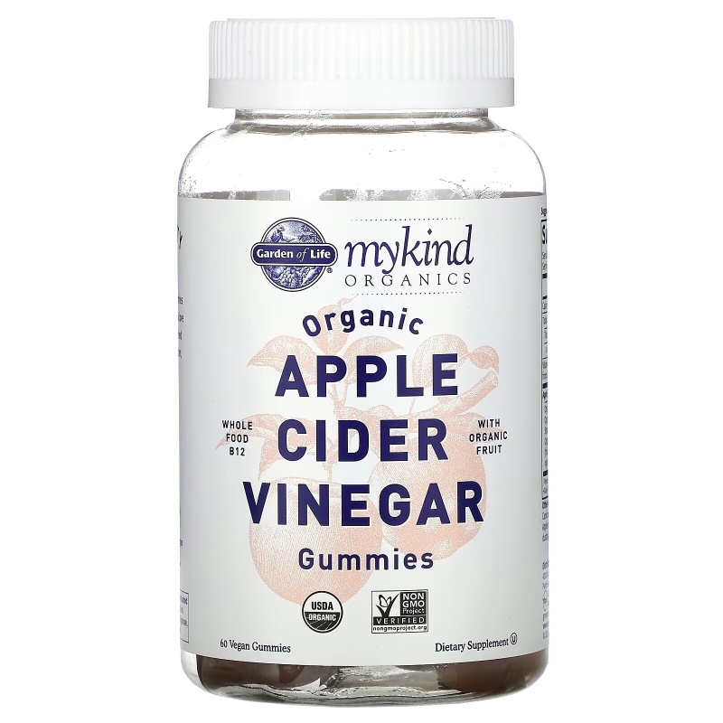 Garden of Life, MyKind Organics, Organic Apple Cider Vinegar Gummies, 60 Vegan Gummies