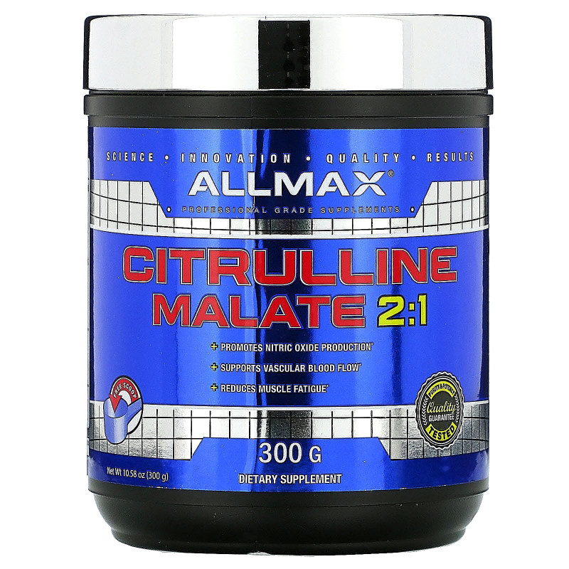 ALLMAX Nutrition, Цитруллин + Малат 2:1, 10,58 унц. (300 г)