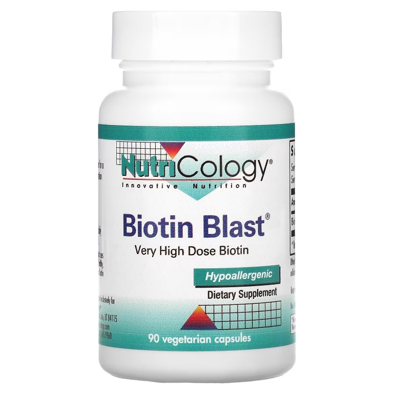 Nutricology, Biotin Blast, 90 вегетарианских капсул