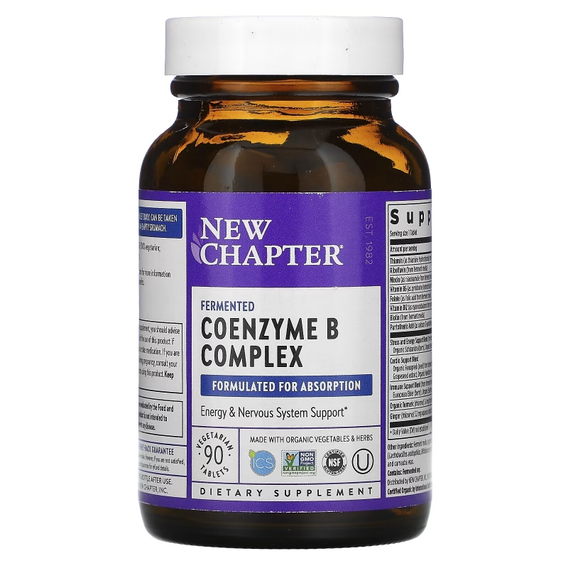 New Chapter, Coenzyme B Food Complex, 90 Vegetarian Tablets