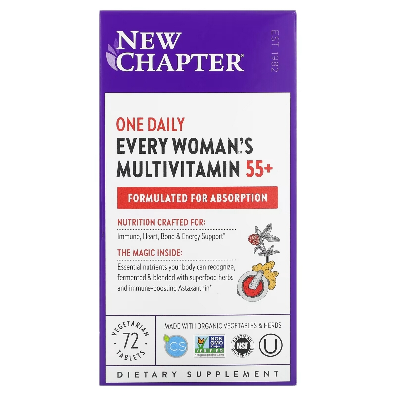 New Chapter, Every Woman's One Daily 55+ Multi , 72 Veggie Tabs