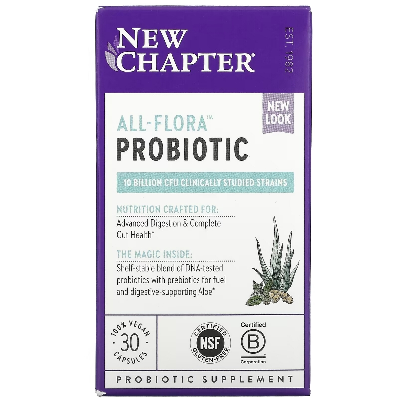 New Chapter, All-Flora Probiotic , 30 Vegan Capsules