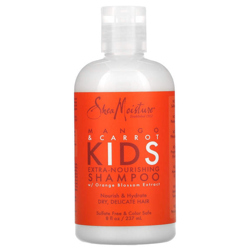 SheaMoisture, Kids Extra-Nourishing Shampoo, Mango & Carrot, 8 fl oz (237 ml)