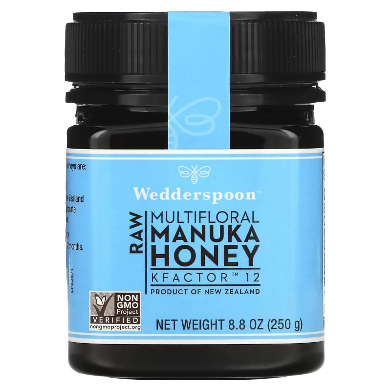 Wedderspoon, Raw Multifloral Manuka Honey, KFactor 12, 8.8 oz (250 g)