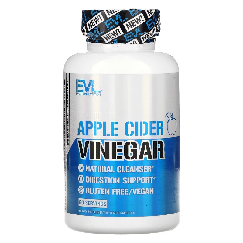 EVLution Nutrition, Apple Cider Vinegar, 60 Capsules