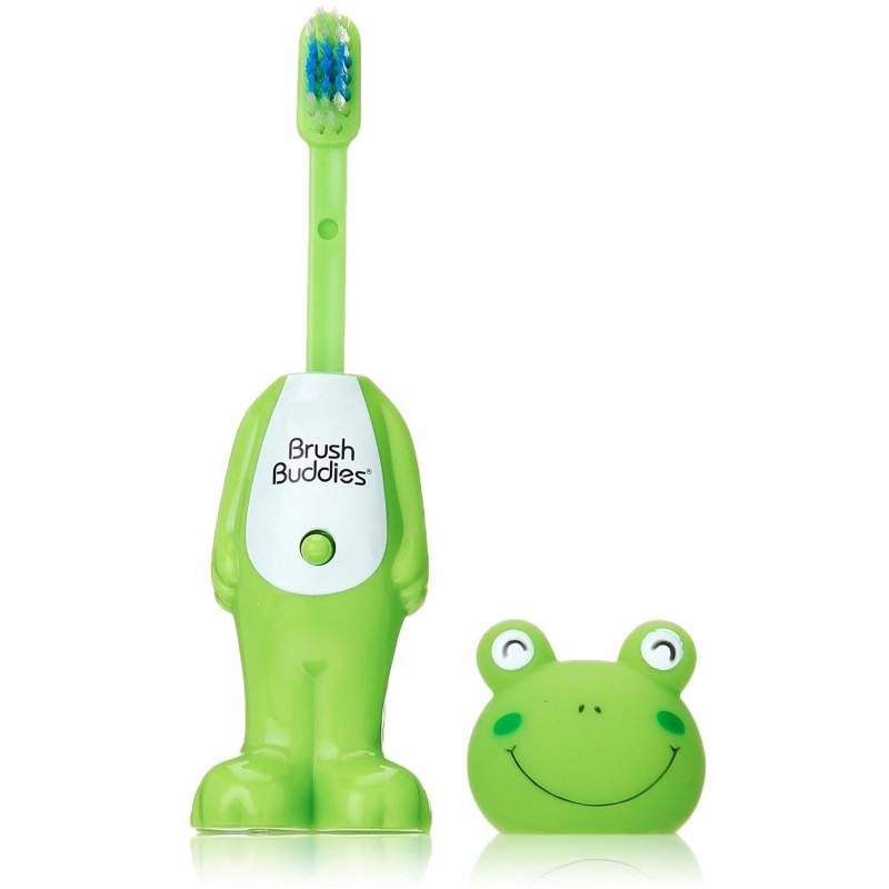 Brush Buddies, Poppin', Leapin' Louie Frog, Soft, 1 Toothbrush