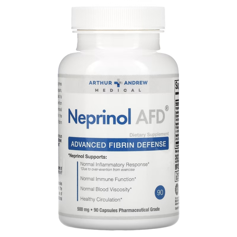 Arthur Andrew Medical Neprinol AFD Advanced Fibrin Defense 500 mg 90 Capsules