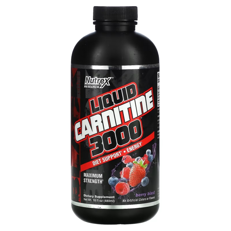 Nutrex Research, Liquid Carnitine 3000, Ягодный взрыв, 473 мл