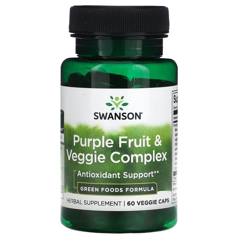 Swanson, Purple Fruit & Veggie Complex, 60 Veggie Caps