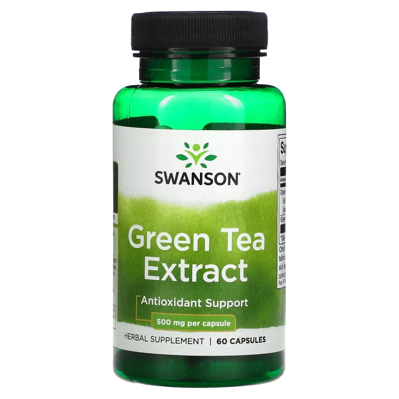 Swanson, Green Tea Extract, 500 mg, 60 Capsules