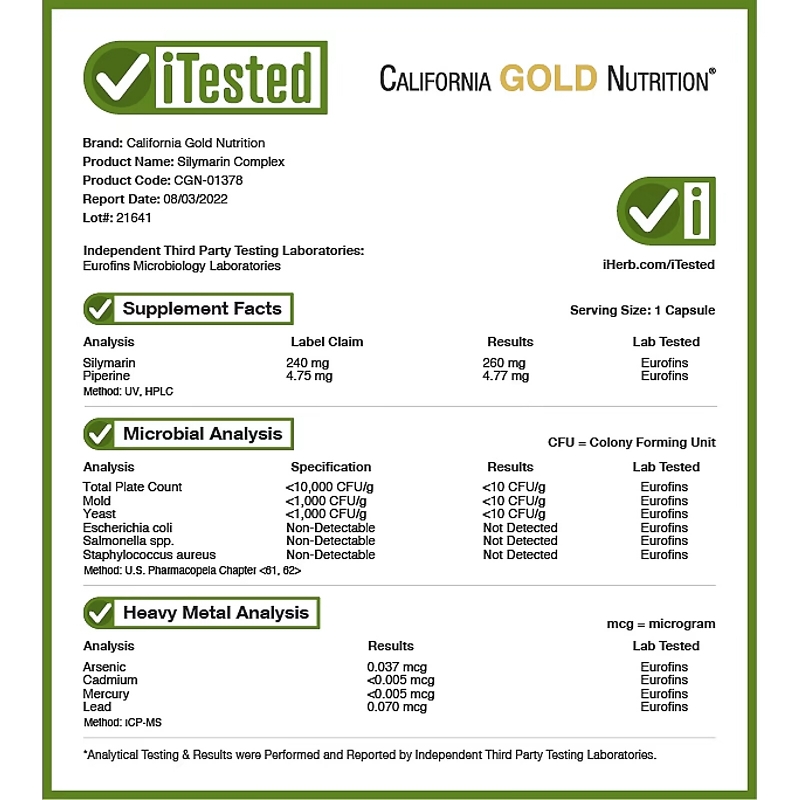 California Gold Nutrition, Silymarin Complex, Liver Health, Milk Thistle, Curcumin, Artichoke, Dandelion, Ginger, Black Pepper, 360 Veggie Capsules