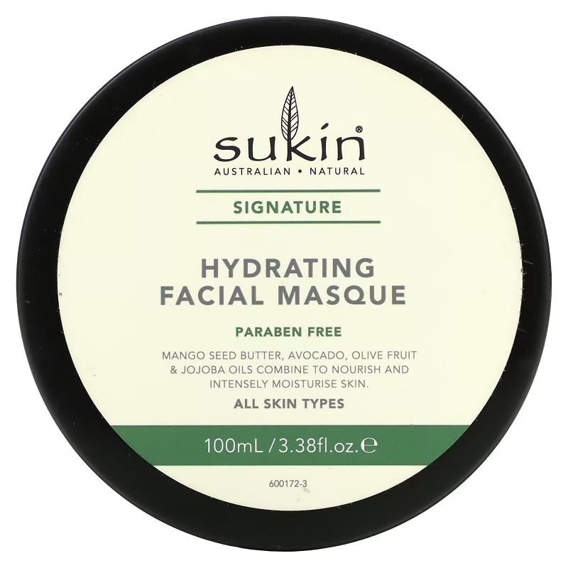 Sukin, Hydrating Facial Masque, 3.38 fl oz (100 ml)