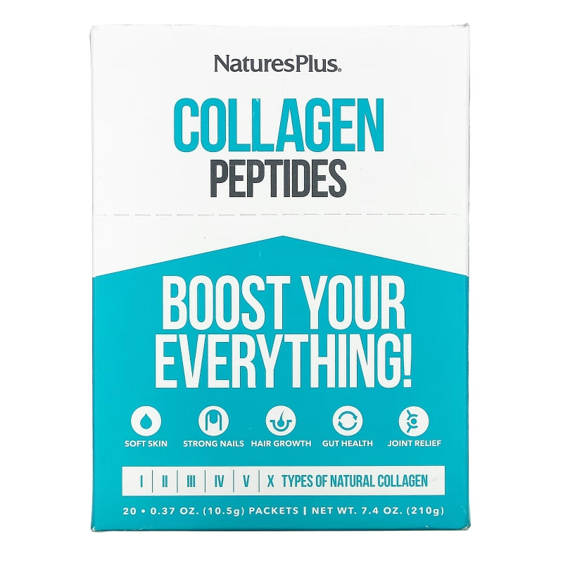 NaturesPlus, Collagen Peptides, 20 Stick Packets, 0.37 oz. (10.5 g) Each